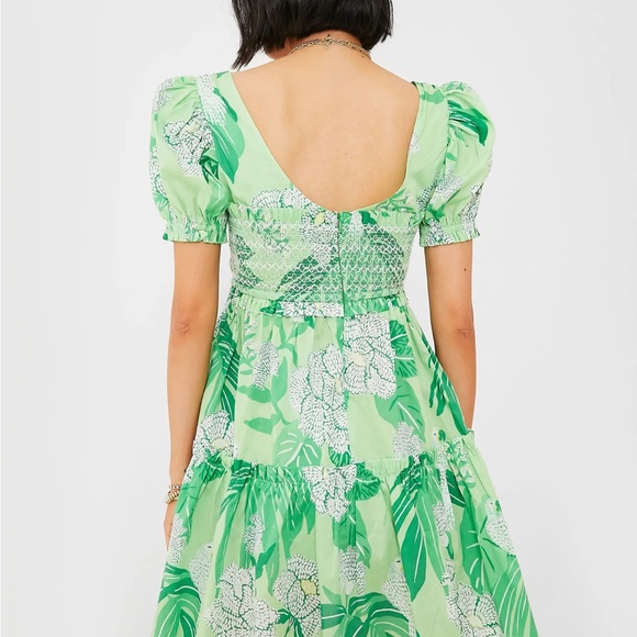 Farm Rio Dew Drop Floral Green Mini Sz 6 - Picture 4 of 7